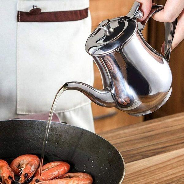 Ấm Pha Trà Eo Inox Phù Hợp Cho Quán Ăn, Quán Nước, Cà Phê Nhiều Dung Tích Lựa Chọn 4