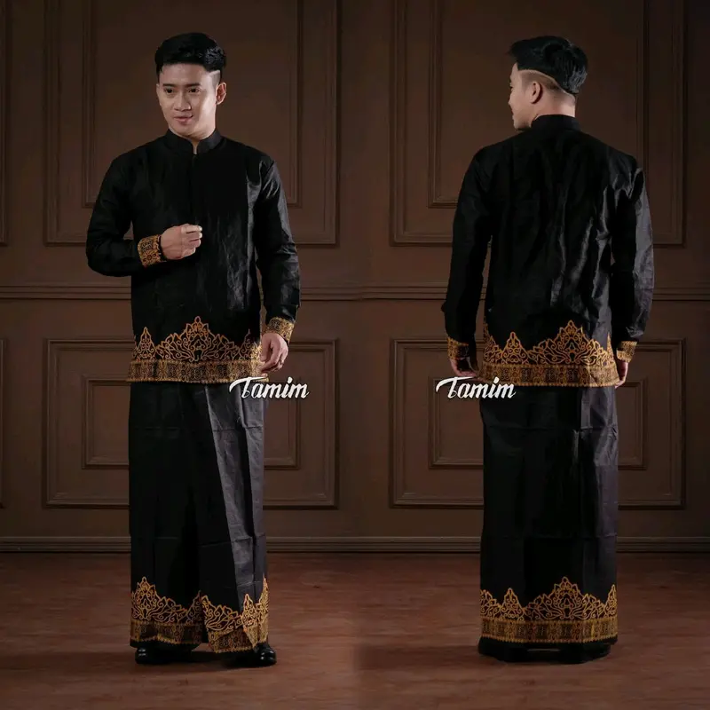 SETELAN SARUNG KOKO TERBARU - SETELAN KEMEJA KOKO SARUNG - SET SARKO - SARUNG SANTRI 0