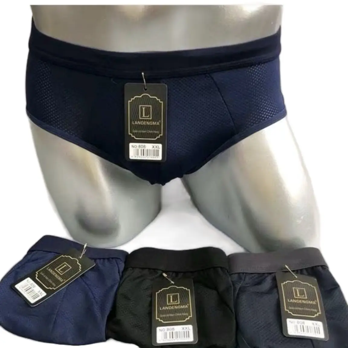 ( Mẫu mới ) Sét 4 tặng 1 = 5 Sịp Nam tam giác chất liệu thông hơi mềm đẹp , co giãn thoải mái từ 45 kgđến 110 kg