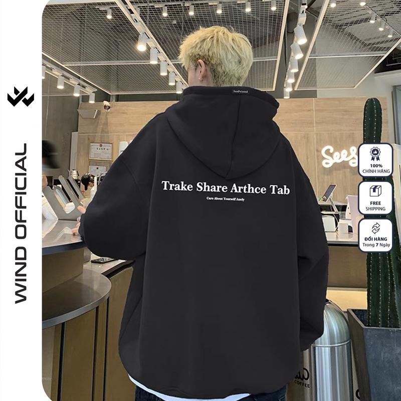 Áo hoodie form rộng WIND TAP Clothing Unisex thời trang nam nữ áo khoác zip oversize Menswear Tay Dài Dài Tay