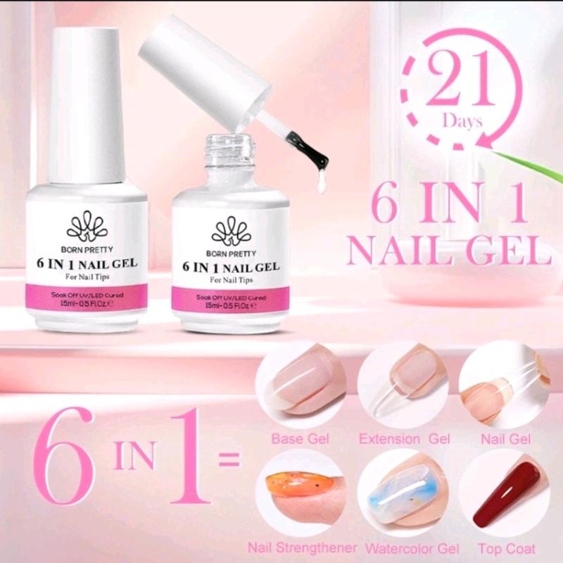  Glue gel cứng móng 6in1 tạo cầu cao cấp  - Sơn gel chính hãng 