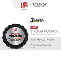 Gambar [FYC] For Him Styling Pomade Super/Strong Hold and Wet Look 100GR - Haircare Treatment Perawatan Rambut Pria - Super Strong Hold Wet & Wet Look dari Miranda Hair Care Kota Administrasi Jakarta Barat 3 Tokopedia