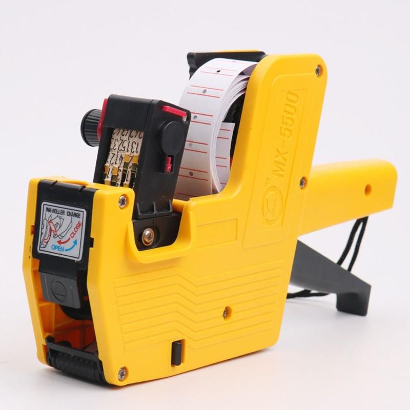 Product Introduction of Reusable MX-5500 Handheld Price Tag EOS Handheld Coding Machine 8 Digits Plastic Price Label Tool Grocery 10