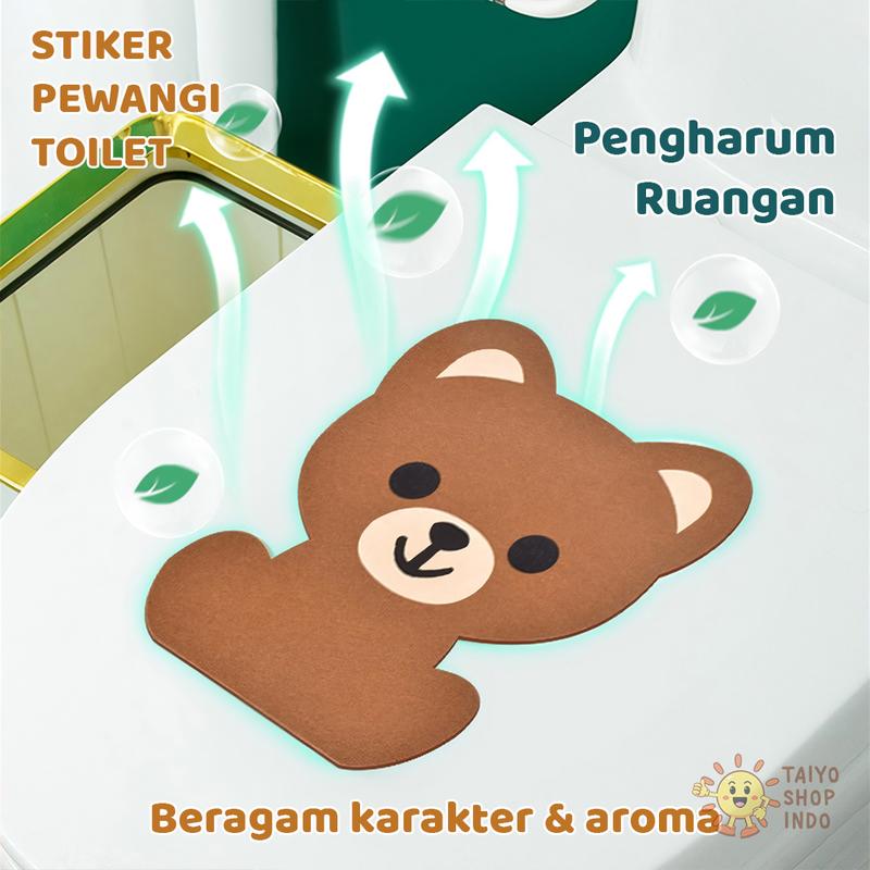 Product Introduction of TAIYO Stiker Pewangi Toilet Karakter Tempel Wangi WC Pengharum Kamar Mandi Kebutuhan Rumah Tangga 50