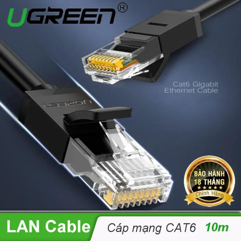Cáp mạng RJ45 Cat6 Ugreen NW102 60545 20158 20159 20160 20161 20162 (lan 1000Mnps) 7