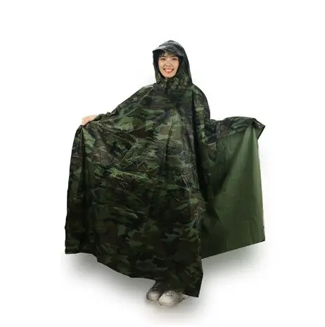 Áo Mưa  Cánh Dơi Họa Tiết  Rằn Ri - Vải Dù Cao cấp - Không Thấm Nước 1m45