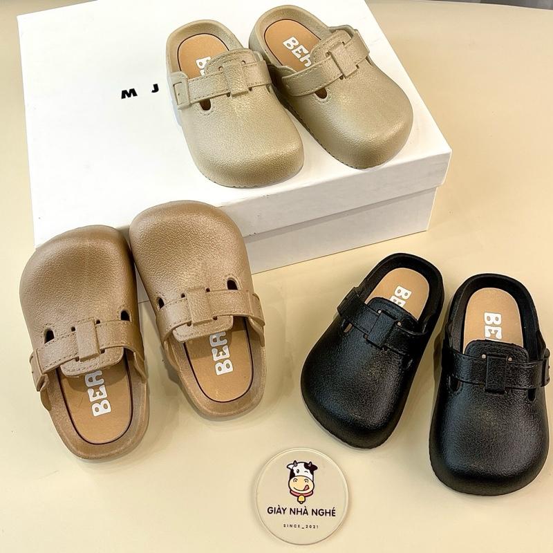 (FORM NHỎ) Dép Sục Cho Bé Siêu Đáng Yêu 3 màu trơn Chất Liệu Nhựa chống nước chống trơn trượt Êm Mềm Cho Bé Trai Bé Gái ( S20 )