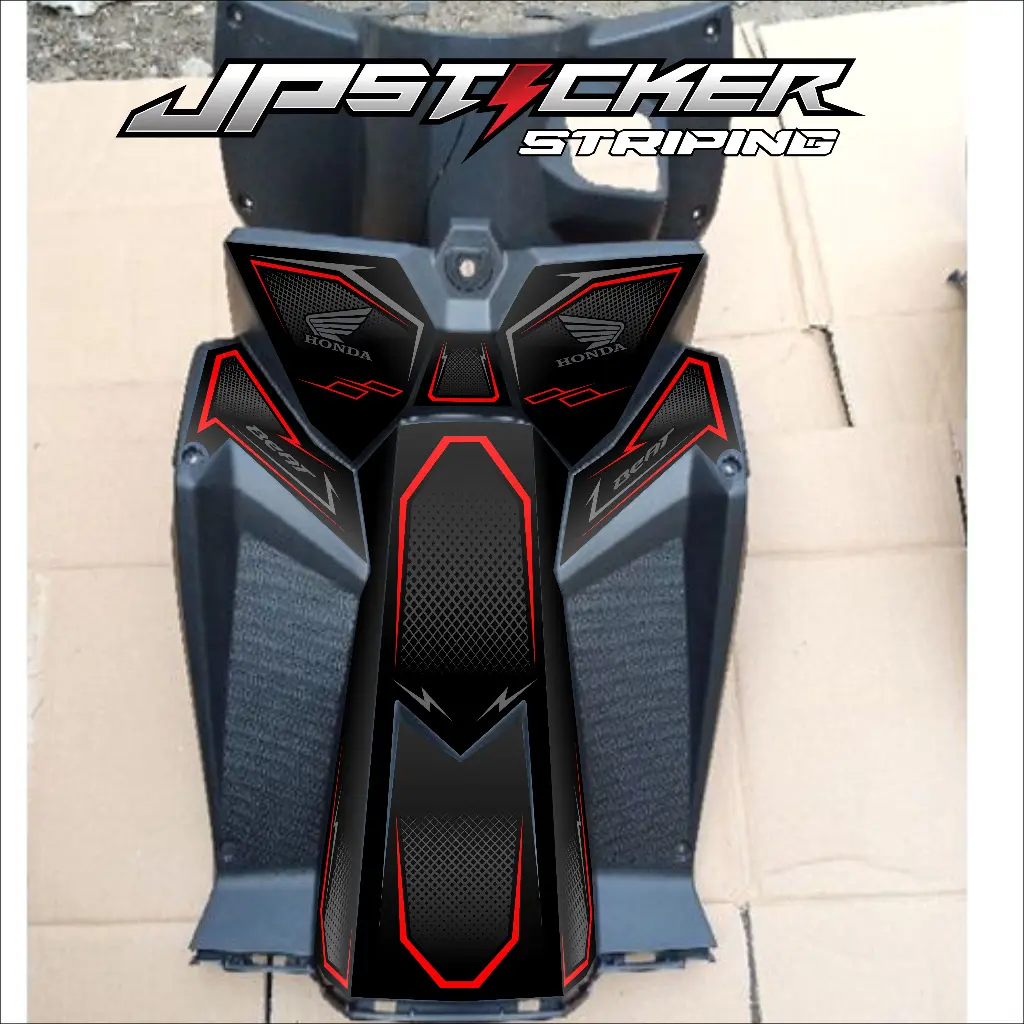 Stiker Pelindung Dashboard Tankpad Beat Deluxe / Beat Street 2020 2021 2022 2023 (body protektor deck pad cover) Sticker Striping Motor JP-02