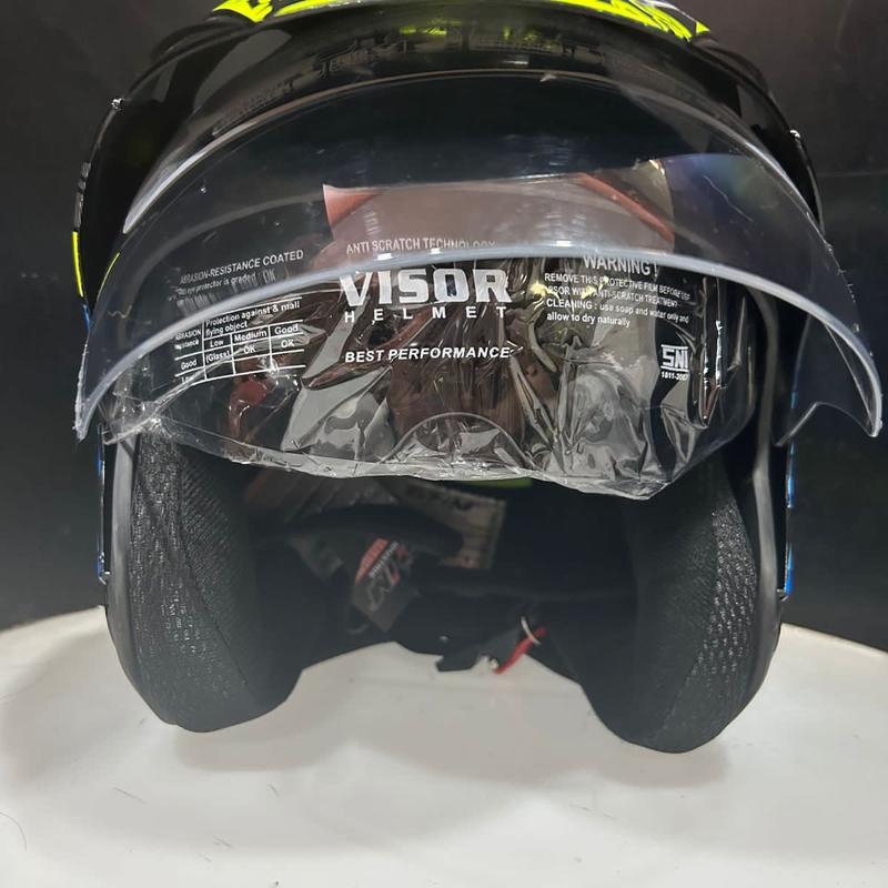 Helm JP7 X7 MOTIF DOUBEL VISOR SNI 4