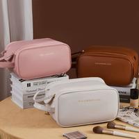 Gambar U-Living Tas Make Up 3 in 1 Waterproof Tas Penyimpanan Kosmetik Travel Bahan Kulit Anti Air TM009 - Doublezip - Hitam dari U-Living Official Store Kota Bekasi 2 Tokopedia