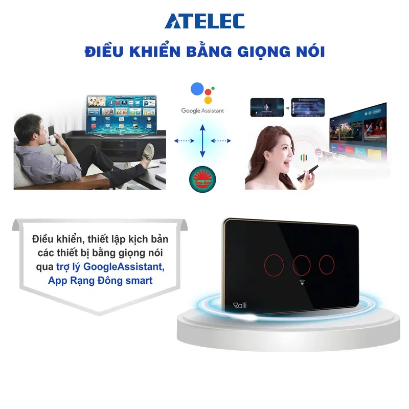 (2) Công Tắc Cảm Ứng Chữ Nhật Wifi Thông Minh ATELEC 1-2-3-4 Nút - Điều Khiển Từ Xa qua APP, Thiết Lập Hẹn Giờ - Bảo Hành 1 Năm 4