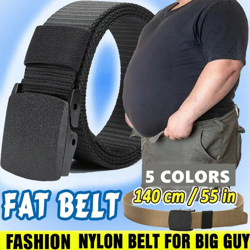 Female Belts Military Nylon Adjustable Men Outdoors Travel Tactical Waist Belt With Plastic Buckle For Pants Plus Size