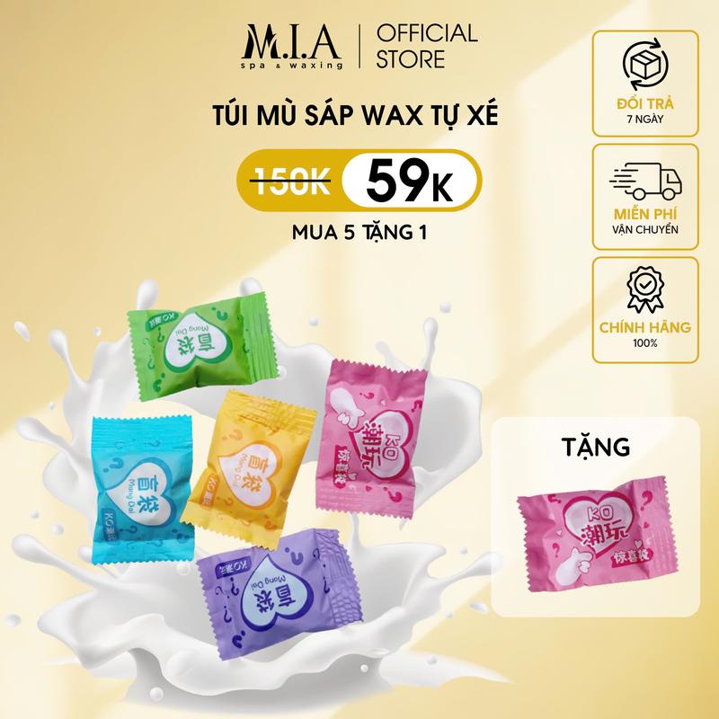 MIA WAXING - Sáp wax lông tạo hình, túi mù sáp wax MIA WAXING cao cấp wax nách, râu, wax toàn thân