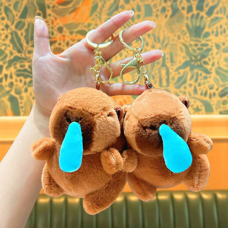 Móc Khoá Capybara Chảy Nước Mũi Siêu Đáng yêu Móc Chìa Khoá Women Móc Khóa Nữ Nhung 0