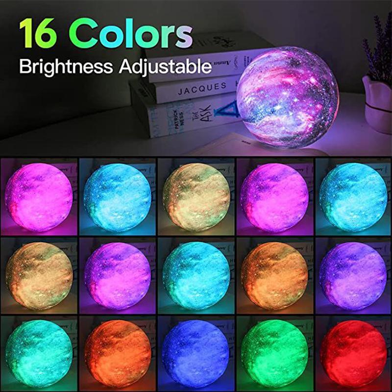 Galaxy Starry Sky Creative Night Lamp, USB Rechargeable LED Starry Sky Remote Controlled Aurora Light, Multicolor Starry Sky Night Light For Bedroom Decor 8