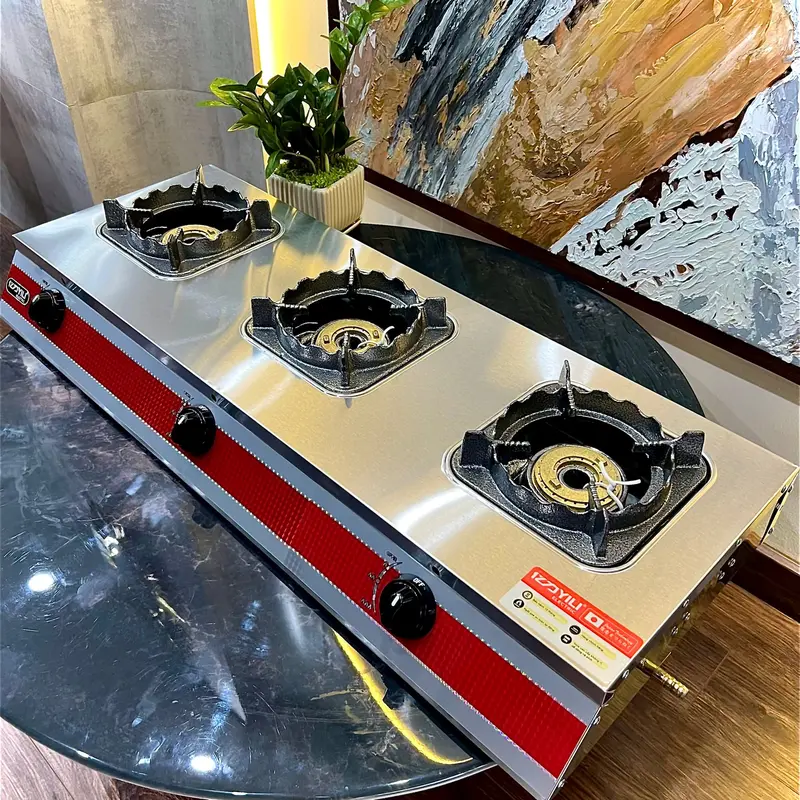 Bếp gas Công Nghiệp từ 1 họng đến 3 họng 2 chế độ (lửa nhỏ + khè lớn) 1