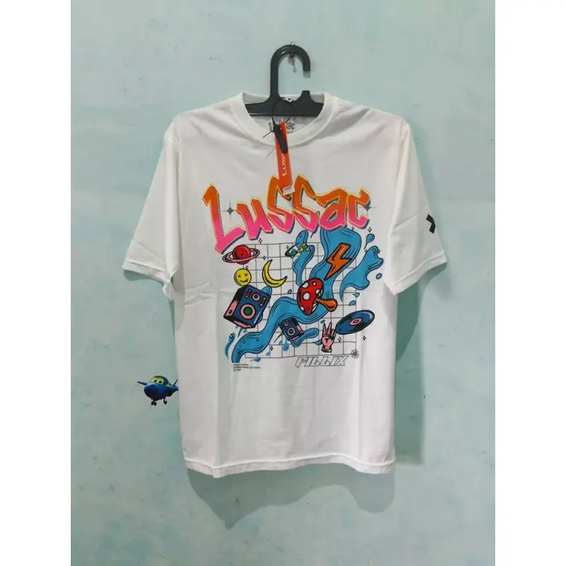 LUSSAC X FILLIX T-shirt Distro T-shirt Men's Cotton Combed 24s ~FREE STICKER Kaos Printing Soft High Baju Pendek Pria Polos Tee Oversize 5