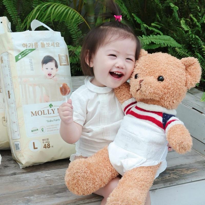 [KHÔNG KÈM QUÀ]TÃ BỈM MOLLYKIDS CÔNG NGHỆ HÀN QUỐC ĐỦ SZ CHO BÉ 2