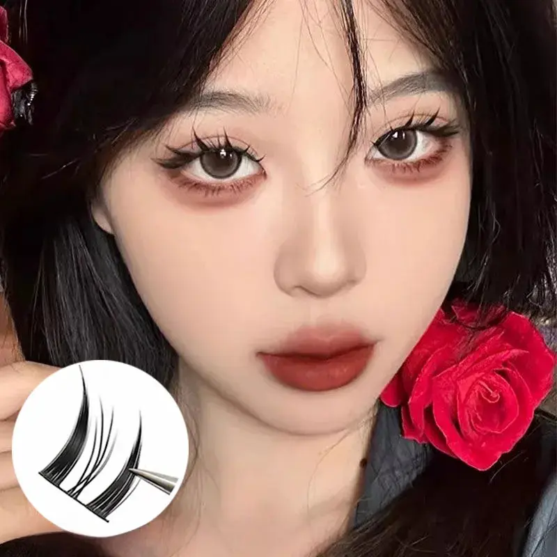Lông Mi Giả, Dream Deer, Lông Mi Chồn Chín Đuôi Phân Đoạn, Dày Và Trông Tự Nhiên, Sợi Lông Mi Lớn, Cụm Đơn, Cảm Giác Truyện Tranh 3