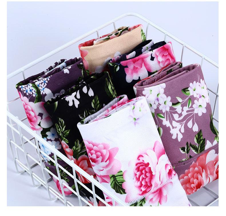 Product Introduction of Women's High Waist Underwear Milk Silk Fabric Soft and Comfortable Close-Fitting Rose Sexy Briefs Hot Sale Panty Womenswear Lady Innerwear 16