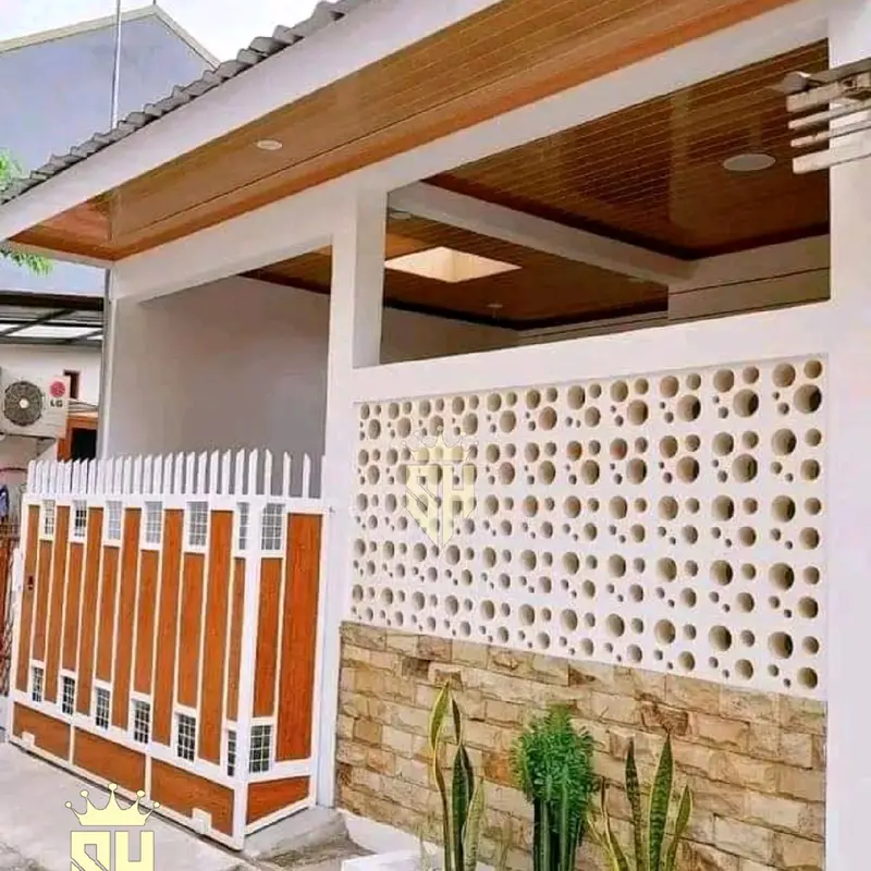 roster beton minimalis 50 pcs pagar motif bubble 8