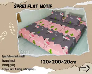 Sprei flat non rumbai homemade motif uk 120x200
