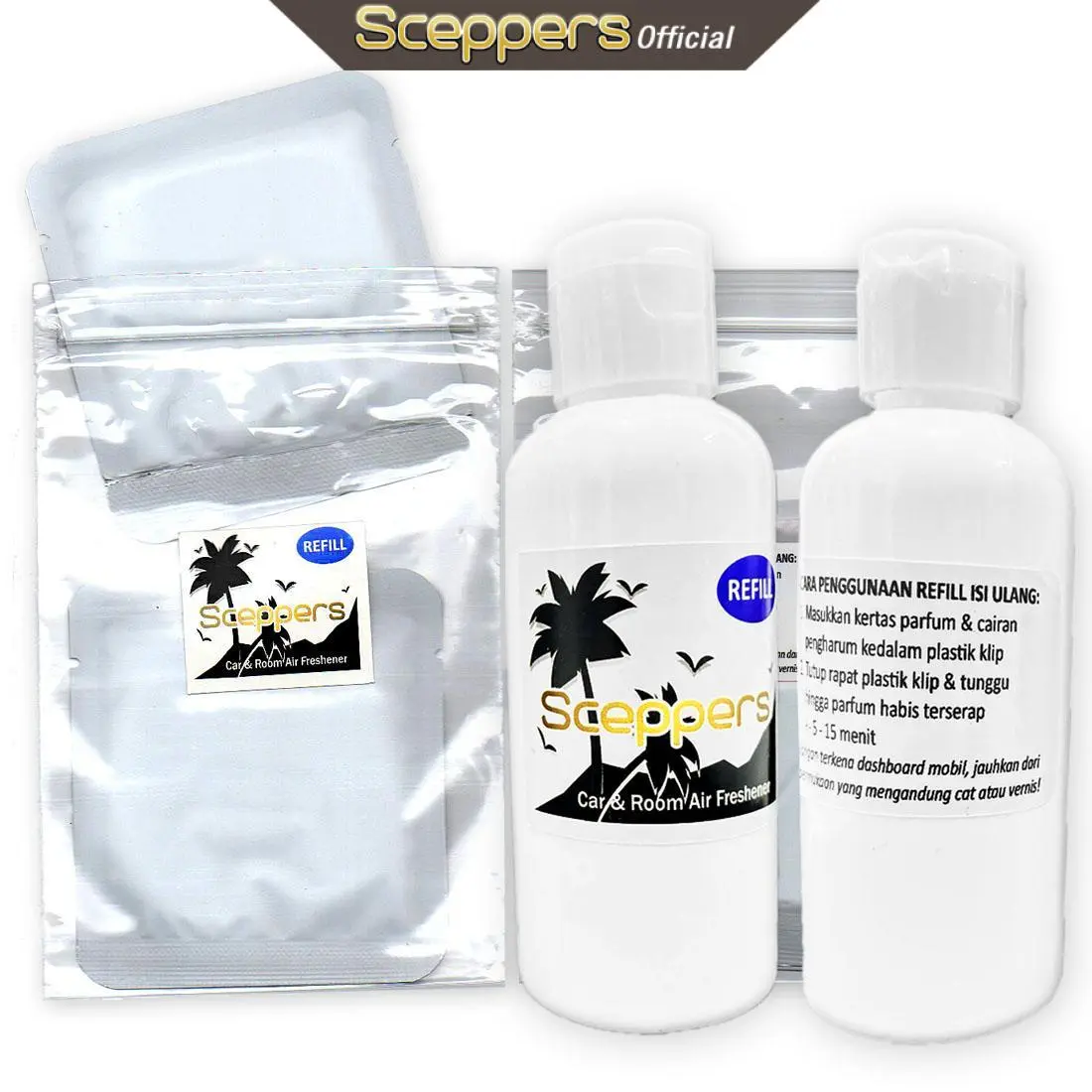 Refill Isi Ulang Parfum Mobil Pengharum Ruangan Kertas / Kayu Gantung - Kemasan Sachet & Botol