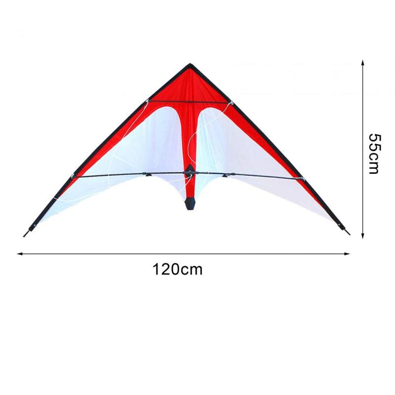 Product Introduction of Large Stunt Power Kite 1.2M Novelty Colorful Fun Sports Toys Triangle Kite for Surfing Hiking Activities Stunts Flying Beach 0