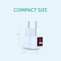 Gambar TERA Steker Universal Plug Adaptor Multi-Country plastik - White dari tera indonesia Kota Tangerang Selatan 3 Tokopedia