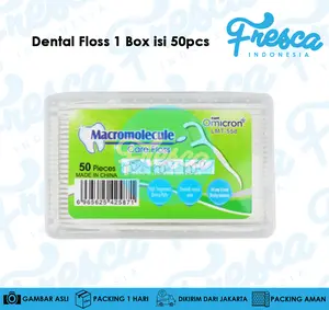 Dental Floss Benang Gigi Toothpicks 50 PCS Macromolecule Pembersih Gigi Floss Teeth
