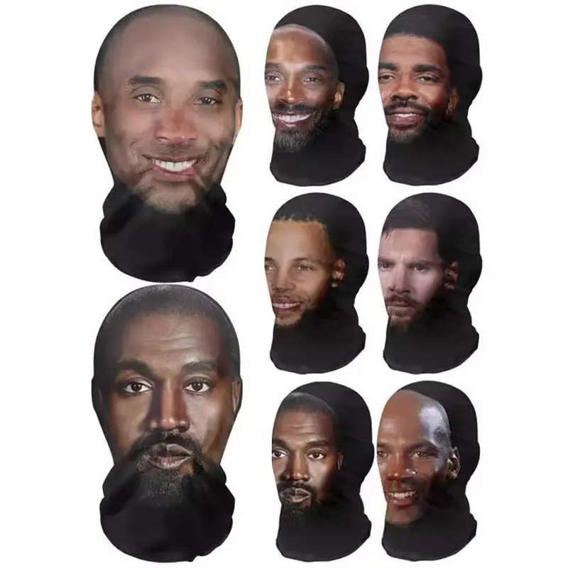 Khẩu Trang Kanye In 3D Không Đường May Khăn Trùm Đầu Che Hông Mặt Người Nổi Tiếng Khăn Trùm Đầu Tất Cả Khẩu Trang Kiểu F7O5 Vui Nhộn 1