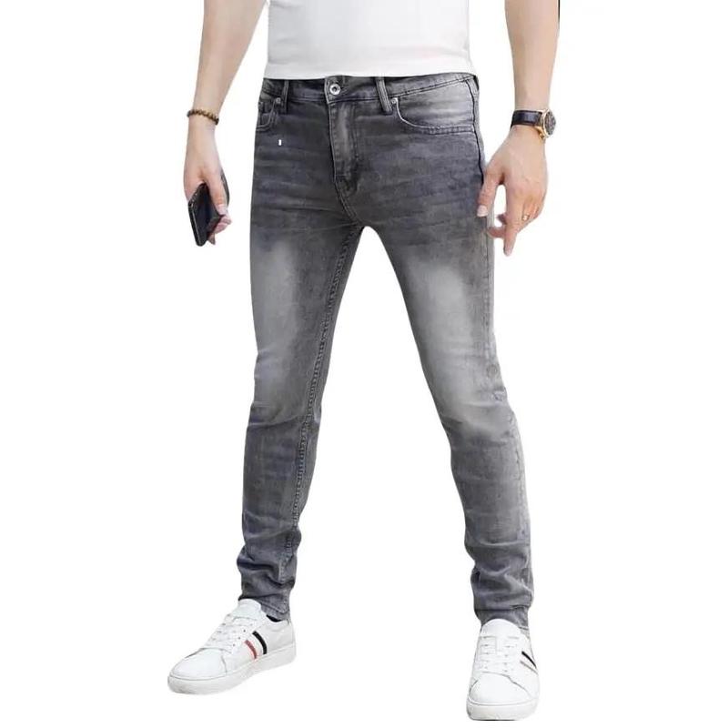  Quần jean nam màu xám khói bạc màu chất jean co giãn DAI052 Menswear Pants Có Túi 