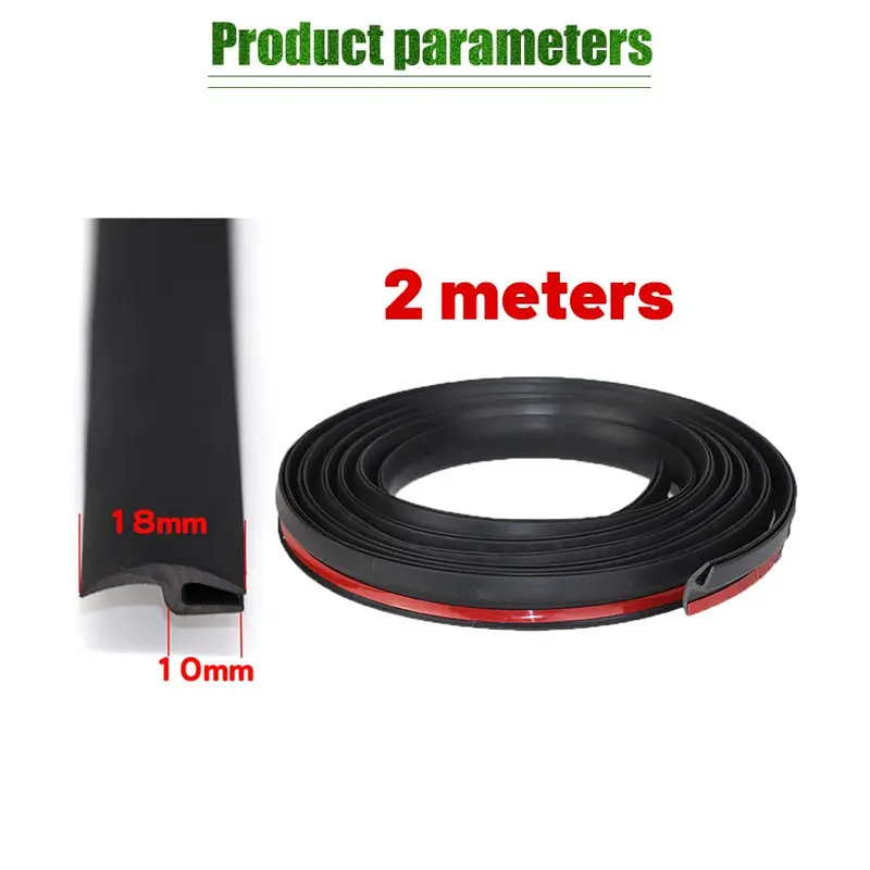 2M Seal Strip Karet Untuk Bawah Panel Windshield Mobil / Karet Pelindung Kaca Depan Car 1