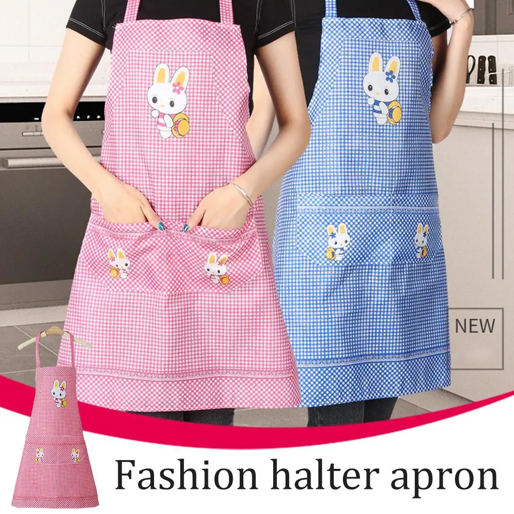 Tạp Dề Nhà Bếp, Không Thấm Nước, Tạp Dề Nấu Ăn Và Làm Bánh BBQ Đầu Bếp, Màu Sắp Xếp Hình Thỏ 6, A7C3