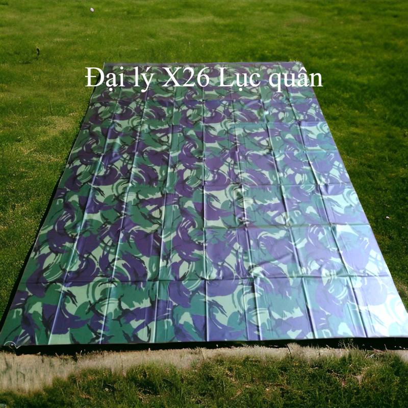 Tấm tăng che võng, dựng lều - võng - cuộn dây 16m, Tấm mưa nilon, tấm bạt trải đi phượt dã ngoại 1