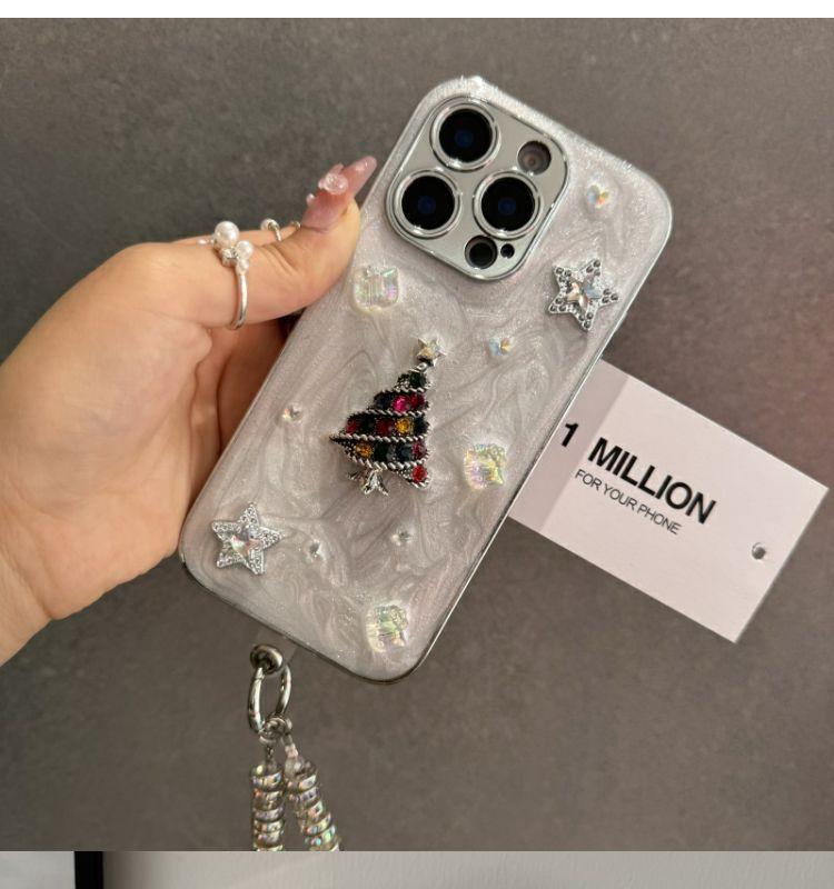 Product Introduction of Ốp Điện Thoại Hình Cây Thông Noel, Thiết Kế XINGX Ba Chiều, Thích Hợp Cho iPhone 16, Apple 15promax, 14pro Mới, 13 Nữ, 12pro, 11promax, Ốp Bảo Vệ 7