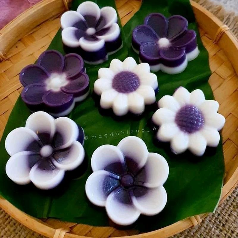 12 Biji Cetakan Kue Putu Ayu Bolu Kukus Lapis Jasmin Melati BLosom Plastik 0