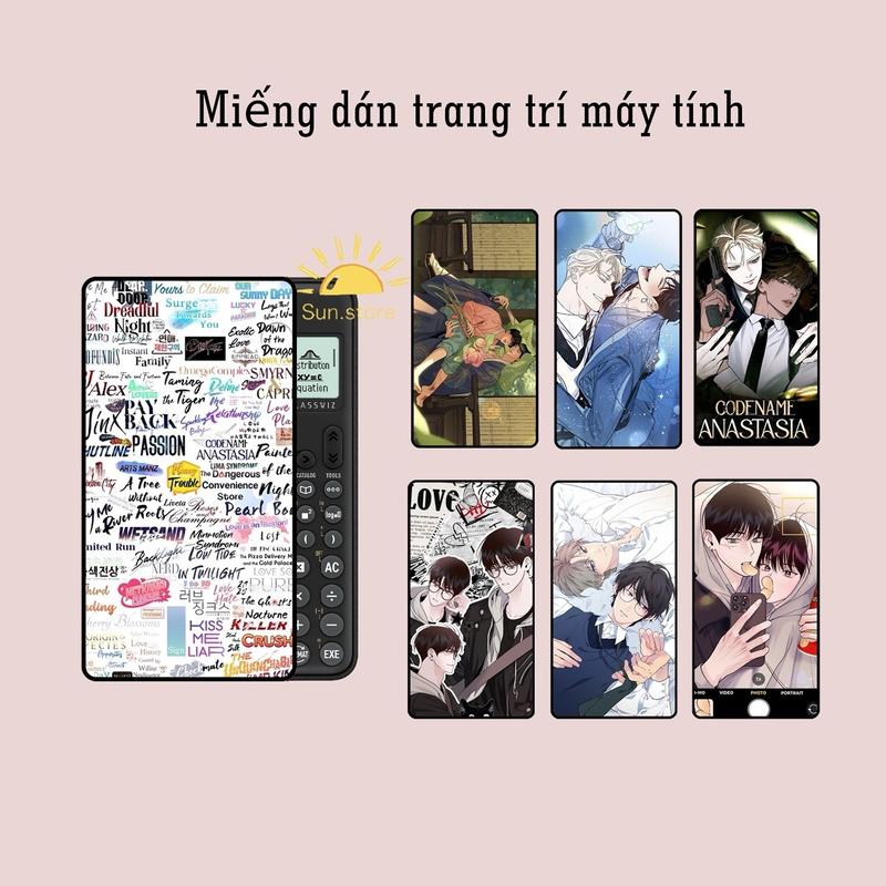 Hình boylove dán máy tính cầm tay caiso, vinacals, thienlong, flexioo