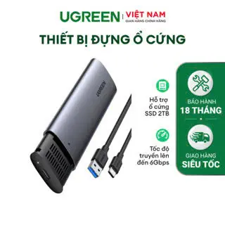 Thiết bị đựng ổ cứng Ugreen CM400 10903 cỡ SSD M.2 NGFF USB Type C - Bảo hành 18 tháng 1 đổi 1 0