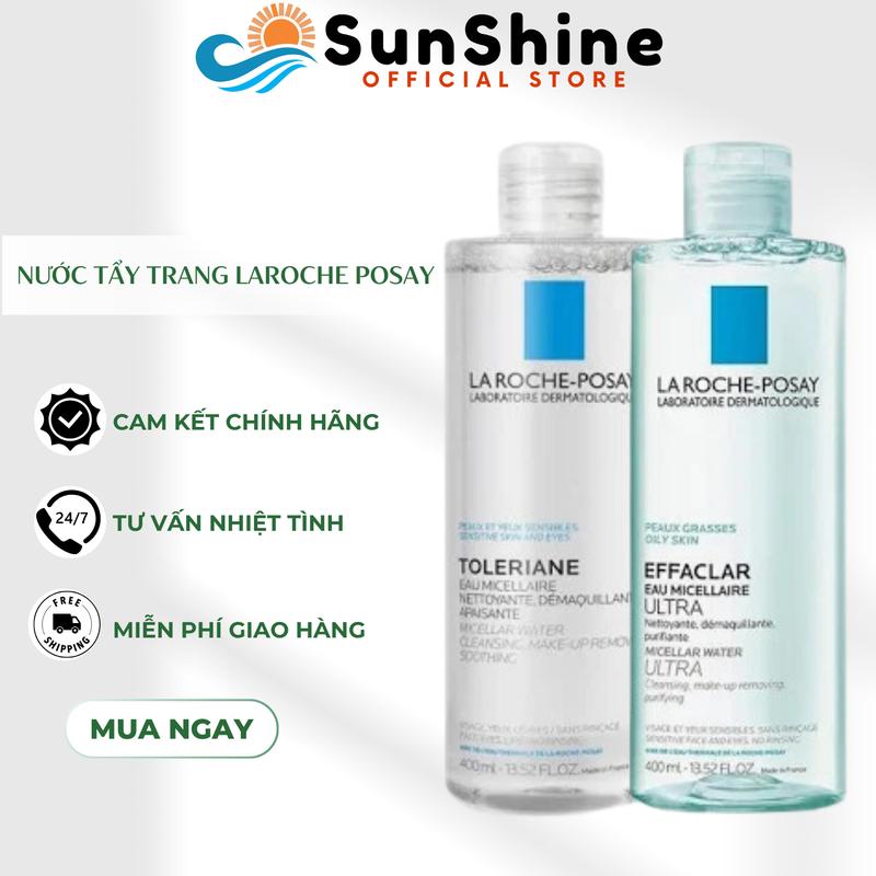[CÔNG TY] Tẩy Trang Laroche Posay Eau Micellaire Ultra Dành Cho Mọi Loại Da 400ml & Xịt Chống Nắng Anessa COMBO