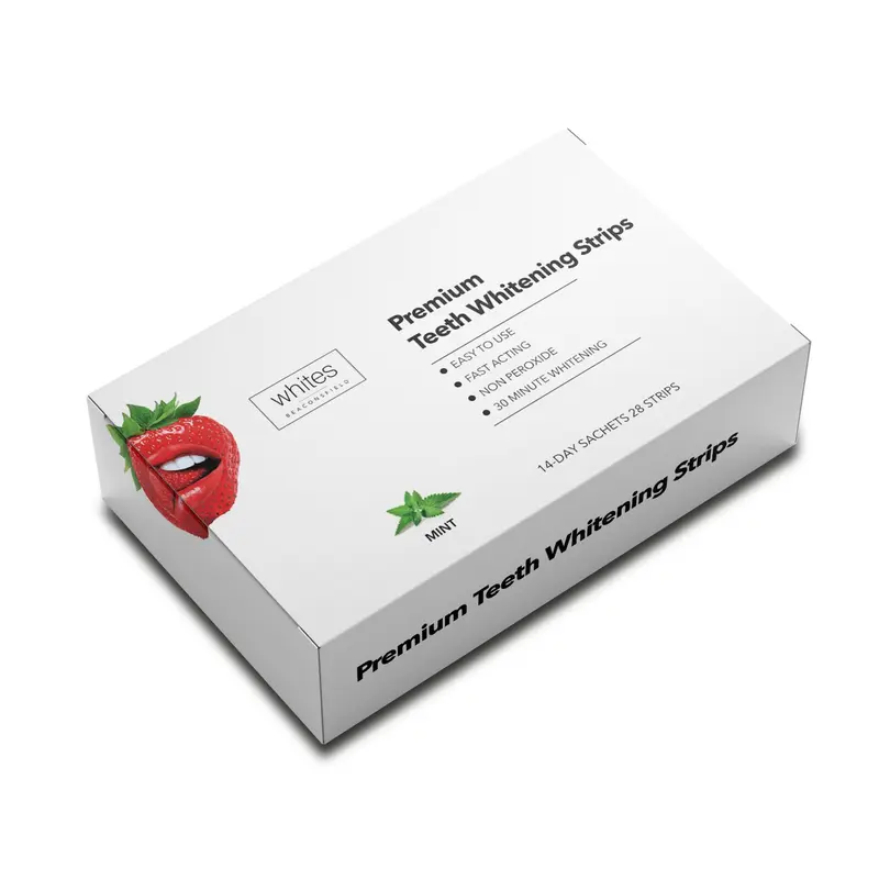 [Free Shipping] Teeth Whitening Strips, 28 Strips (14 Day Treatment) Non Peroxide, Sensitivity Free, Vegan 0