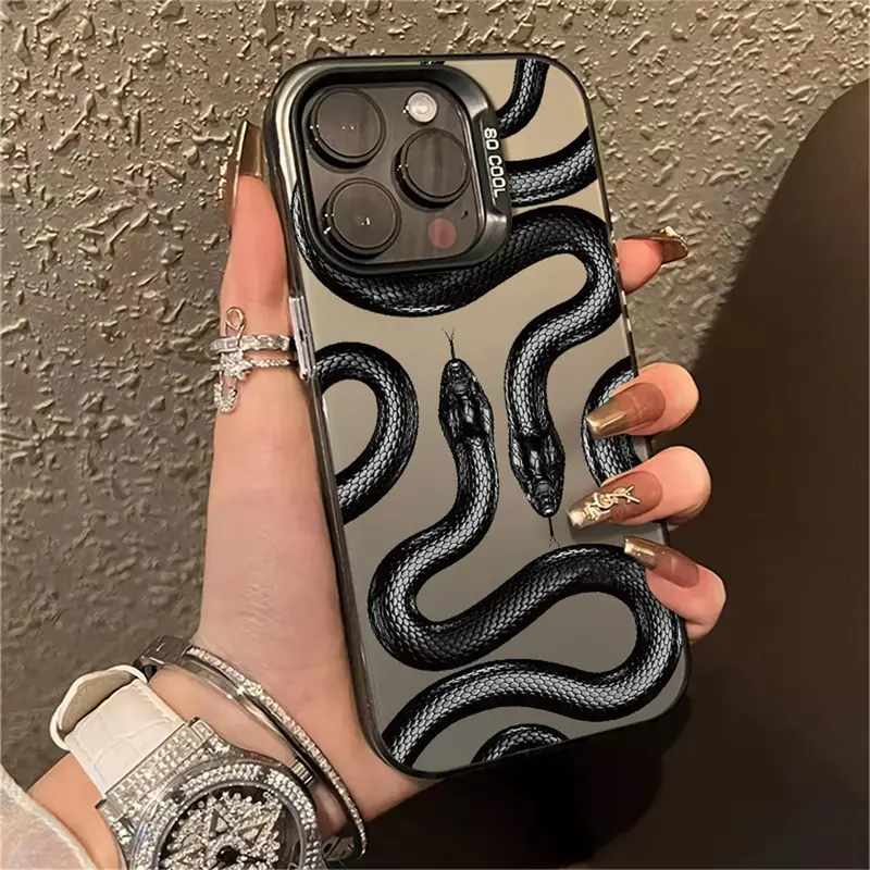 Ốp Điện Thoại bảo vệ chống thấm nước rắn hoạt hình, Tương thích với IPhone 11, 15, 12, 13 Pro, XS Max, X, XR, 14 Plus, vỏ máy ảnh, nút kim loại, vỏ chống sốc 7