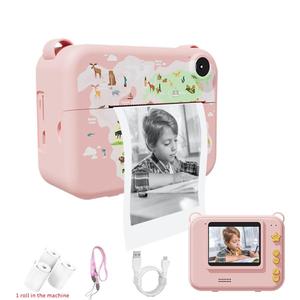 Instant Print Camera for Kids, 1 Count Digital Camera & 3 Rolls Print Paper & 1 Count Strap & 1 Count USB Cable, Photographic Kit, Selfie HD Video Camera for Kids
