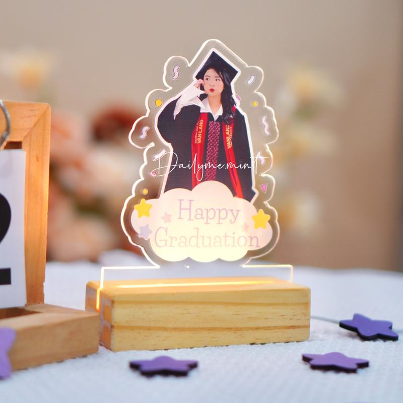 Đèn Tặng Tốt Nghiệp Đèn Ngủ Decor Trang Trí Phòng In Ảnh Thật Theo Yêu Cầu - Dailymemint