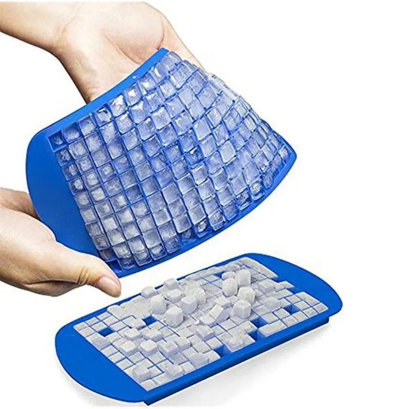 Ice Cube Tray, 1 Count Reusable Ice Trays For Freezer, 160 Grids Ice Cube Maker Mold, Easy Release Ice Tray For Home Party Drink Making