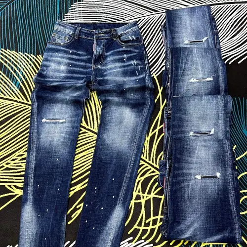 Quần Jean Nam dsq rách gối nhẹ siêu cấp New 2023