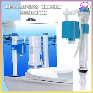 Vinnatsu Pelampung Sparepart Alat Tabung Closet Duduk Tombol Atas Universal Tangki Closet Toilet Set I Pembuangan Air s a