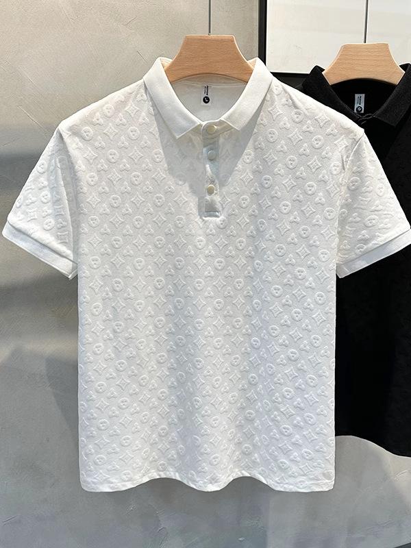 Product Introduction of 2024 Summer Men's Jacquard Polo Shirt - Breathable & Comfortable Slim Fit Casual T-Shirt, Trendy Short Sleeve Top for Men (Best Gift Idea) 🔥 15