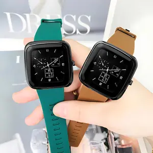 【Promo】Jam Tangan Pria Wanita Sport Chrono Korea Fashion Quartz Silikon Rubber Analog Watch