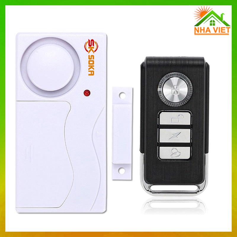 Chuông báo động chống trộm gắn cửa cao cấp kèm điều khiển từ xa SOKA- sf03r